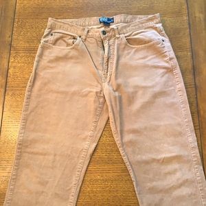 Polo tan slim fit corduroy jeans/pants - 36x30
